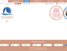 Tablet Screenshot of apartamentosplaya-golf.com